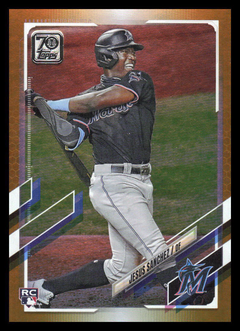 2021 Topps Jesus Sanchez #269 Jumbo Exclusive Gold Foil RC Miami Marlins