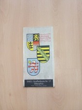 SHELL Straßenkarte Landkarte Nr. 17, Oberpfalz, um 1930, DRGM, Nordhausen