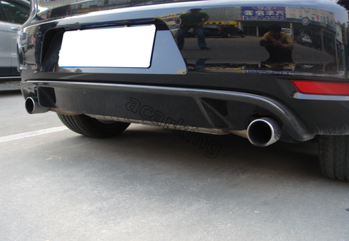 Carbon Fiber Rear Bumper Diffuser Fit for Volkswagen VW Golf 6 VI MK6 GTI 10-13 - Picture 4 of 12