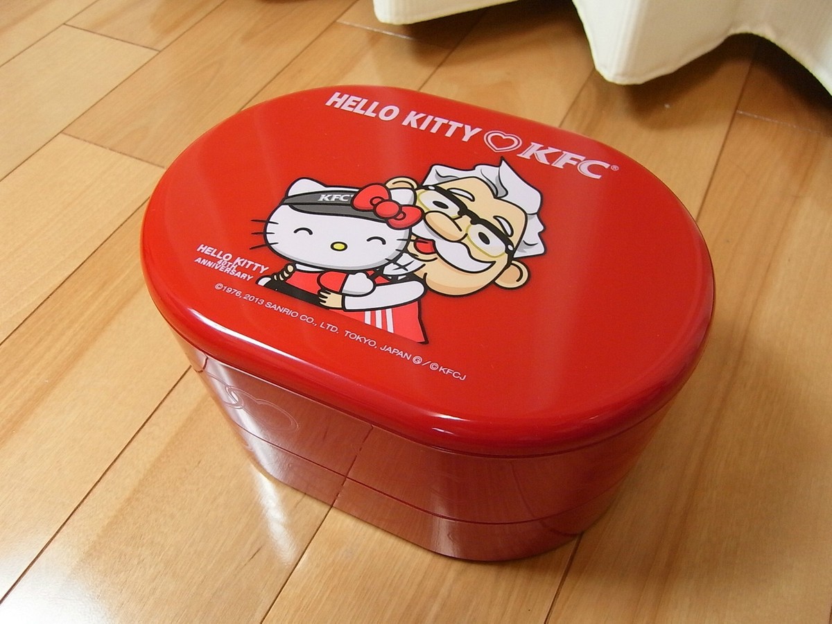 Hello Kitty KFC lunch box Kentucky Fried Chicken Colonel