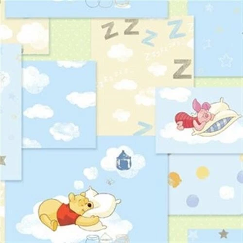 BTY Winnie the Pooh Cotton Fabric Bear Tigger Roo Piglet Sleepy Sweet Dream Yard - Image 2 of 2