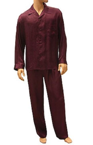 Discontinued MANSILK Sandwashed  Paisley Pajama Set (M415J)  100% SILK  - Picture 1 of 26