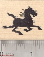 Horse Silhouette Rubber Stamp, Mustang D24109 Wm Horse Silhouette Rubber Stamp, Mustang D24109 Wm