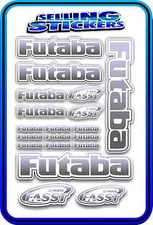 FUTABA SERVO RADIO RX TX 2.4G FLIGHT REMOTE CONTROL STICKERS FASST GREY BLEND W 