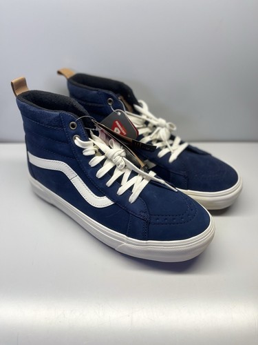 VANS SK8-HI MTE PRIMALOFT Insulation Blue Suede SHOES Size 10 MEN’S - Picture 2 of 11