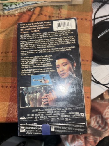 DEADLOCK - VHS Rare Sci-fi Thriller SEALED Rutger Hauer Media Release 1992 - Picture 2 of 2