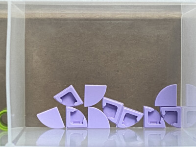 LEGO Parts - Lavender Tile, Round 1 x 1 Quarter - No 25269 - QTY