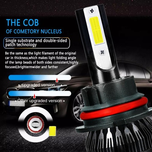 4PC LED Headlight Bulbs 9007+H11 Fog Light White For Suzuki SX4 2007 2008-2013 - Picture 5 of 10
