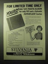 1950 Sylvania Superflash Flash Bulbs Ad - Limited