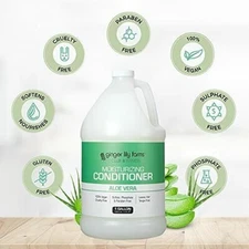 Moisturizing Conditioner Aloe Vera Vegan Ginger Lily Farms Club & Fitness 1 Gal