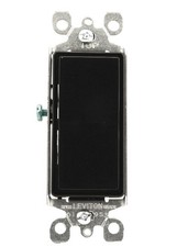 Leviton 5603-2E 15 Amp, 120/277 Volt, Decora Rocker 3-Way AC Quiet Switch, Resid