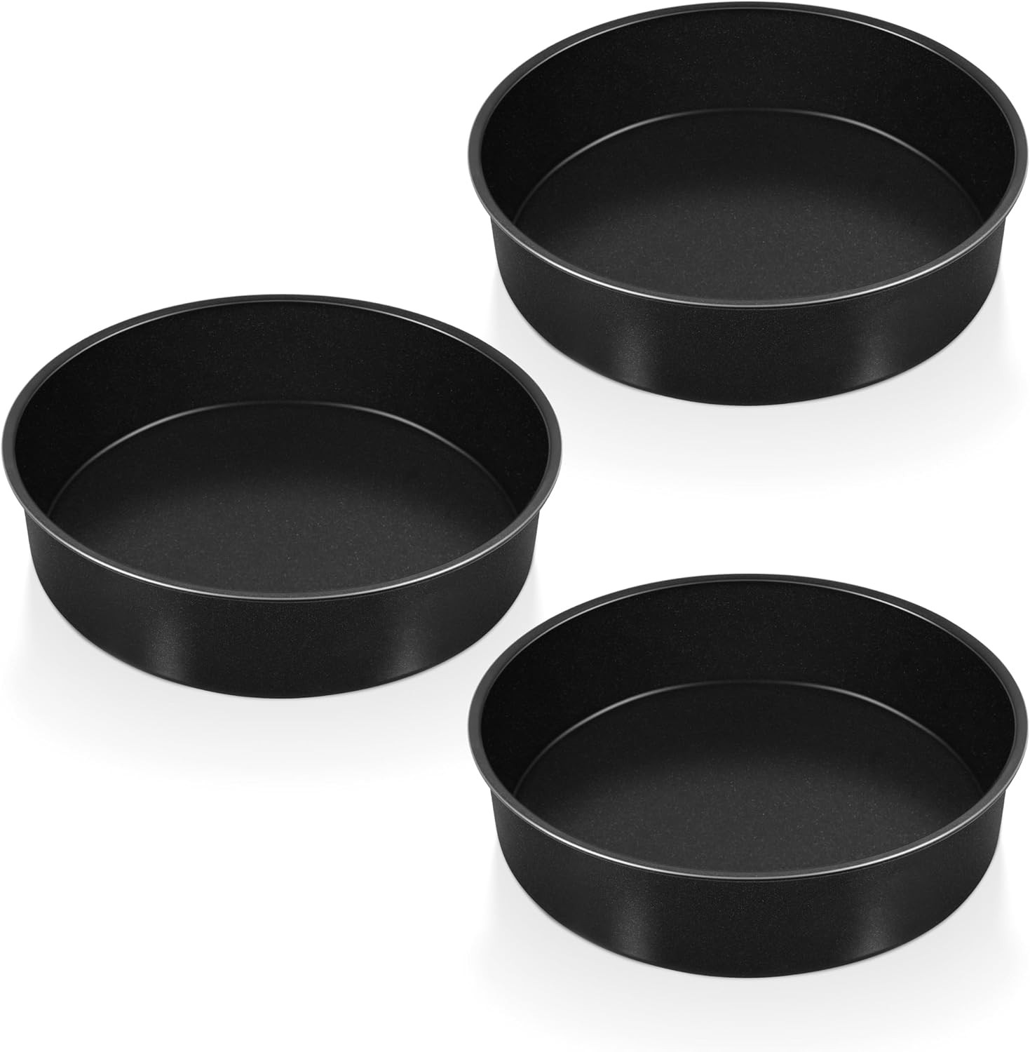 8 Inch Round Cake Pan Set Non-Stick Stainless