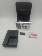 Sony Cyber-shot DSC-W35 Digital Camera - Silver w/ Case Charger Battery Memory