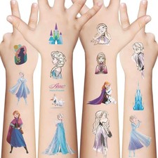 10 Sheets Frozen Temporary Tattoos for Kids, Disney Princess Birthday Party F...