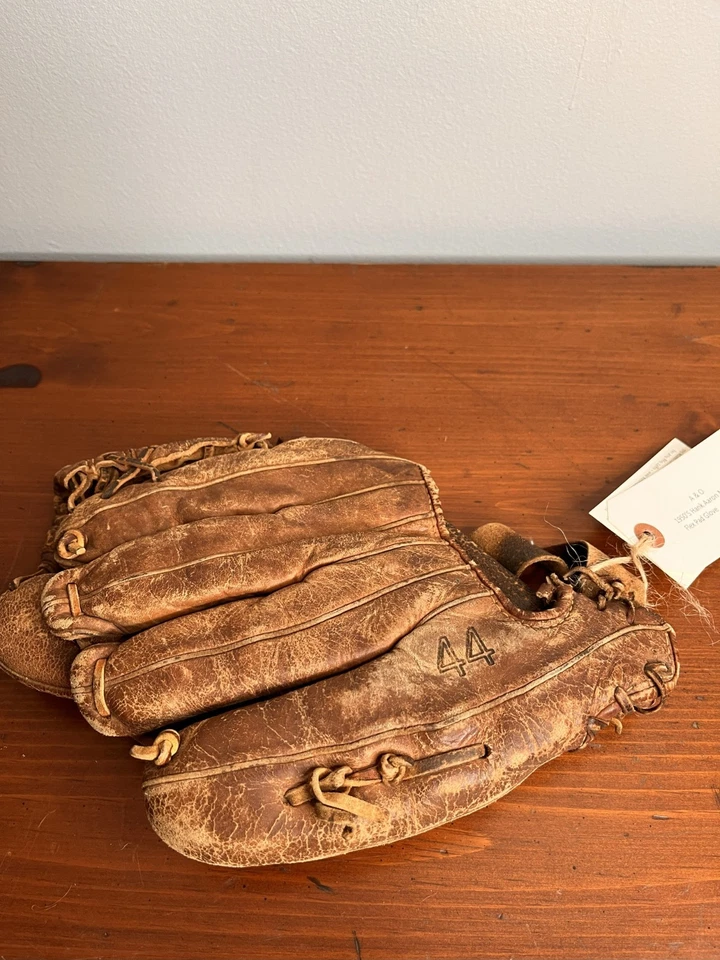 De colección Años 50 Hank Aaron Modelo GC35 MacgregorFlex Almohadilla Guante Bolsillo Bola Natural Foto 2 de 4