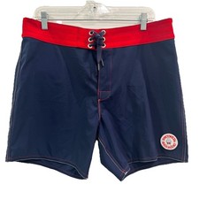 Birdwell Beach Britches Patriot Board Shorts Mens, Size 35 Color Navy USA