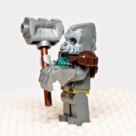 Lego Chima Minfigure - Grumlo  (loc028) with Hammer and Fist 70008