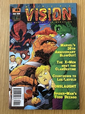 Marvel Vision Fan Magazine #8 August 1996 UK Edition