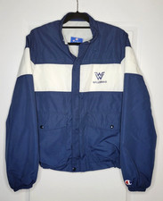 VTG Champion Windbreaker Jacket Men's M Lined Zip Up Color Block USA Made 90s