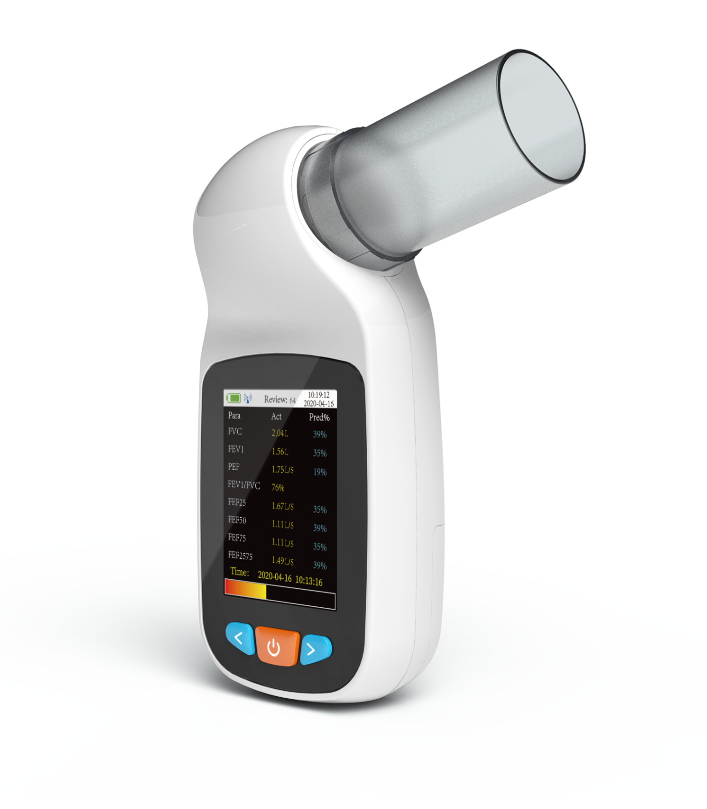 Handheld Spirometer Pulmonary Function Lung Volume Device Bluetooth espirómetro
