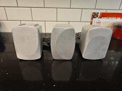 Durabrand SA-SP5 Surround Satellite Speakers Set Of 3 Gray ~ TESTED WORKS GREAT