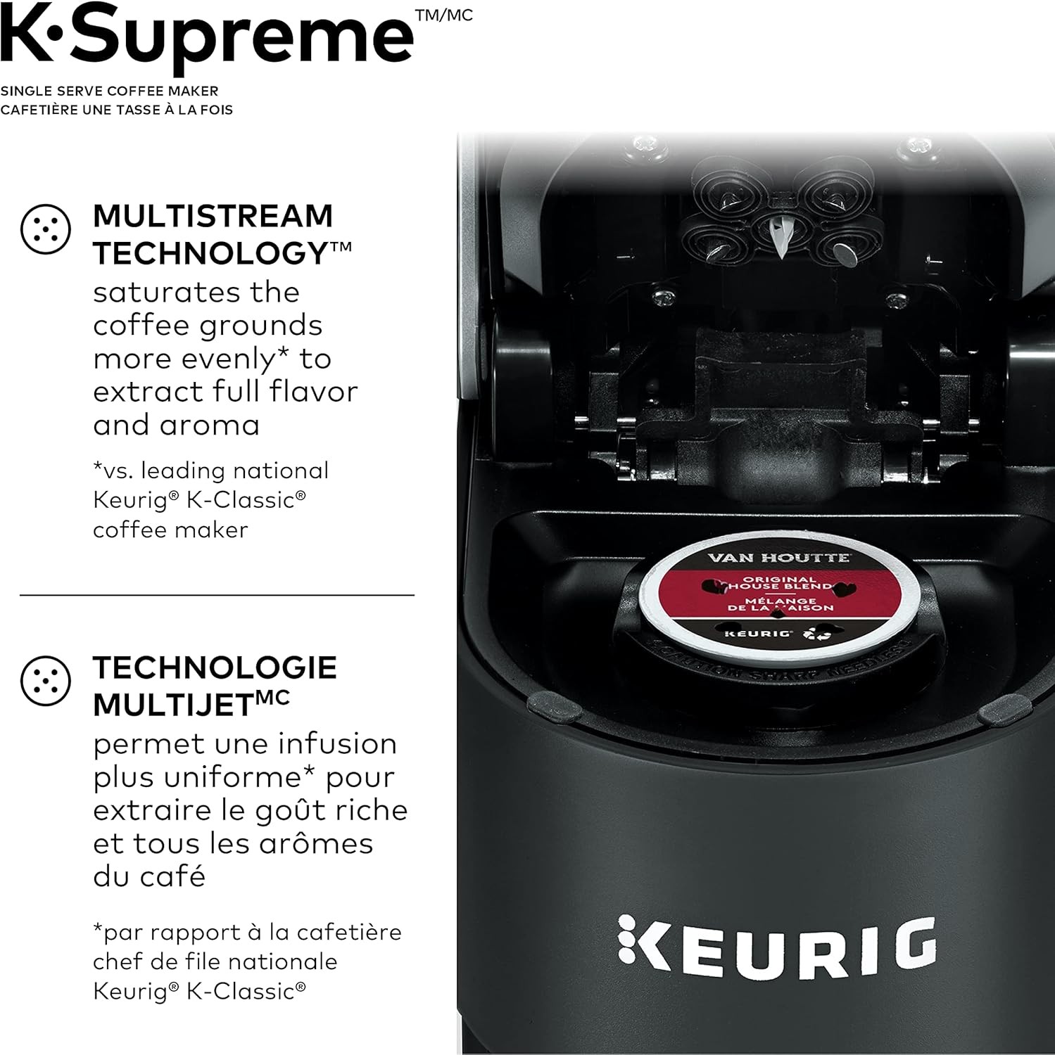 Keurig K-Supreme Single Serve Coffee Maker - Black (Open Box) alternate view 3