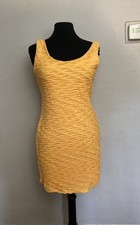 Fashion Nova Orange Tank Dress Textured Large NWT