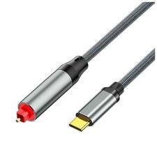 Type-C to Fiber Optic Audio Cable, USB-C to SPDIF Fiber Optic Cable, to2169