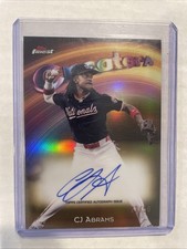 2025 Topps Finest - Creators Autographs C.J. Abrams #CAV-CA Gold Refractor /50
