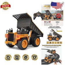 Kolegend RC Dump Truck Toddler Kids Toy Rechargeable 4WD Flashing Light