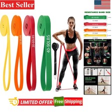 Full-Body Resistance Band Set 4 Tension Levels for Effective Strength Training