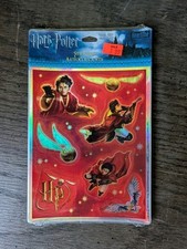 Vintage Harry Potter Foil Shiny Stickers 2 Sheets Total Heartline Hallmark