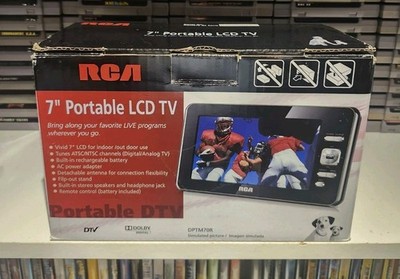 RCA 7'' Portable LCD TV, Model DPTM70R, Accessories, Bag, Protective Screen Cover