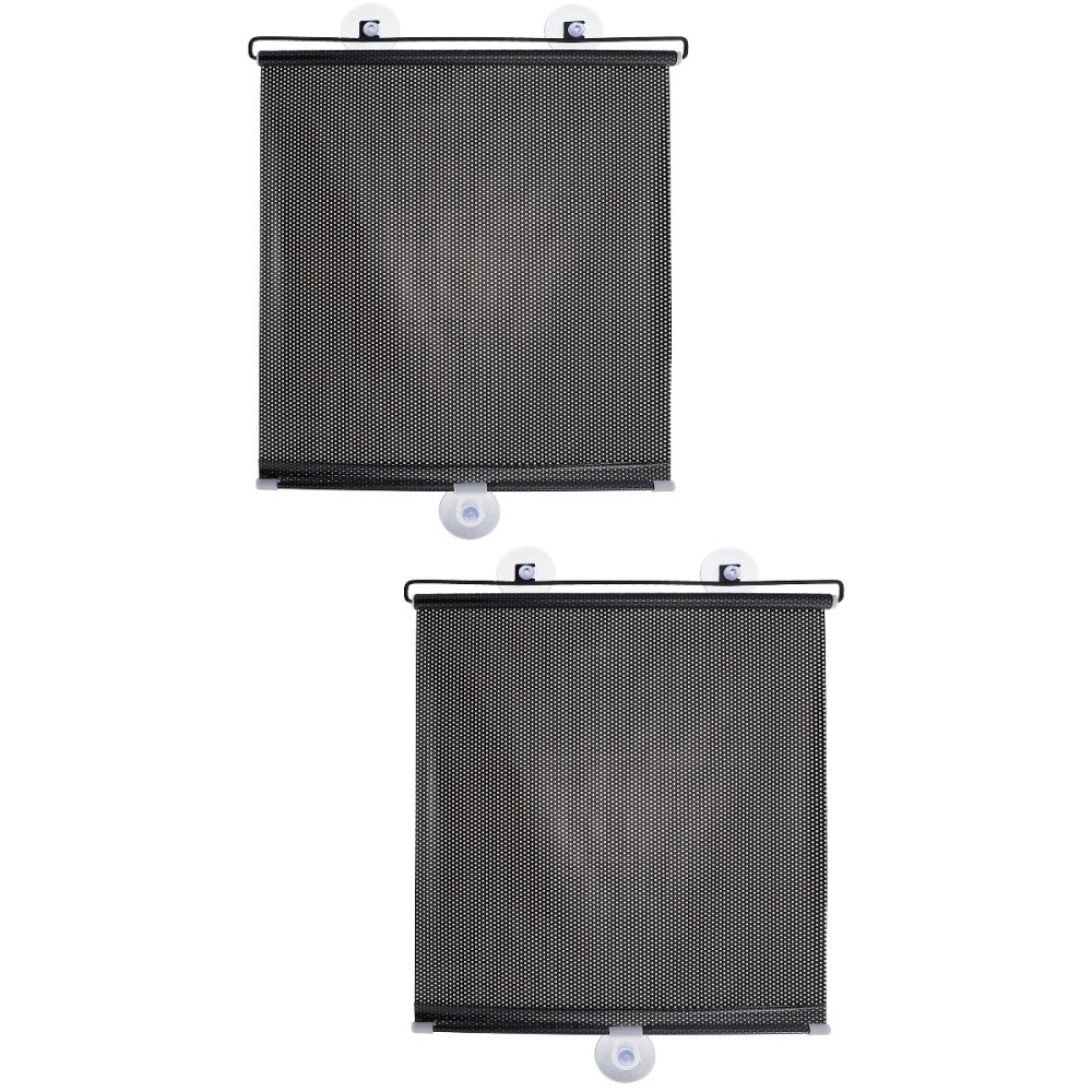 2 Sets Blackout Roller Blinds Window Home Sunshade Baby Kitchen Privacy Curtain