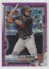 2021 Bowman Chrome Prospects Fuchsia Shimmer Refractor 159/199 Heliot Ramos 0vf5