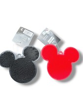 Disney Mickey Mouse Silicone Cleaning Pads 2 pack- Red Black