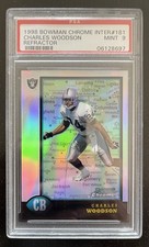 1998 Bowman Chrome #181 Charles Woodson Interstate Refractor PSA 9 MINT