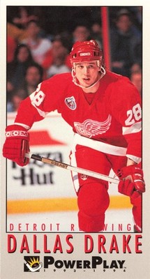 DALLAS DRAKE 1993-94 Fleer #71 Detroit Red Wings Rookie Year