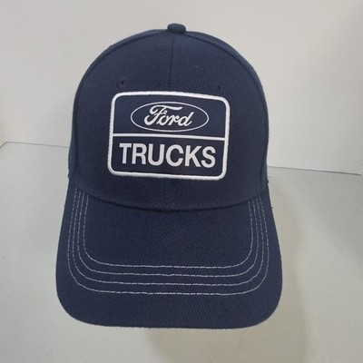 Ford Trucks Hat Cap Strapback Navy Blue Built Ford Tough Open Road Embroidered