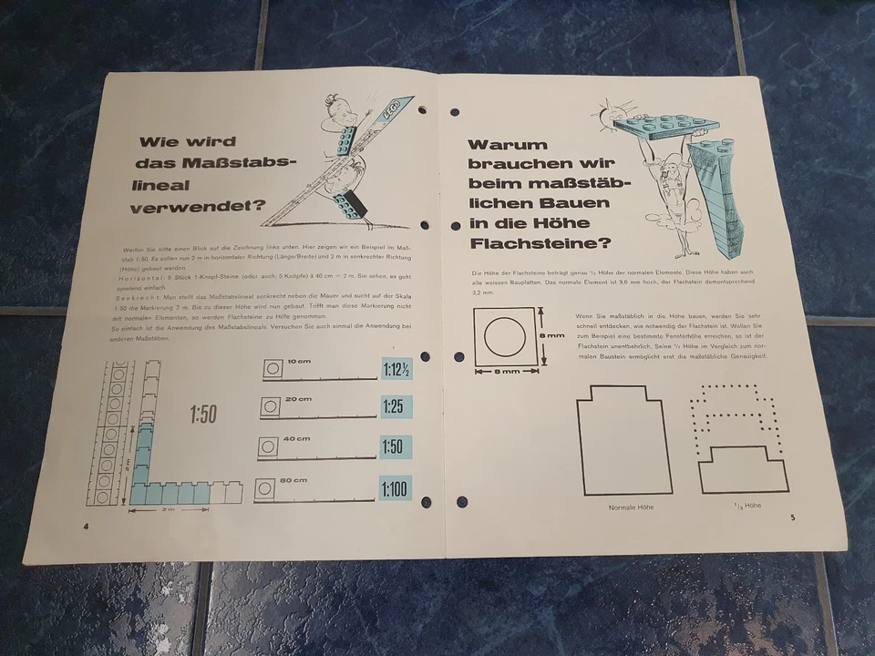 LEGO System vintage Booklet 60er 50er 50s 60s promo rare classic mursten 1:87 - Bild 4 von 4