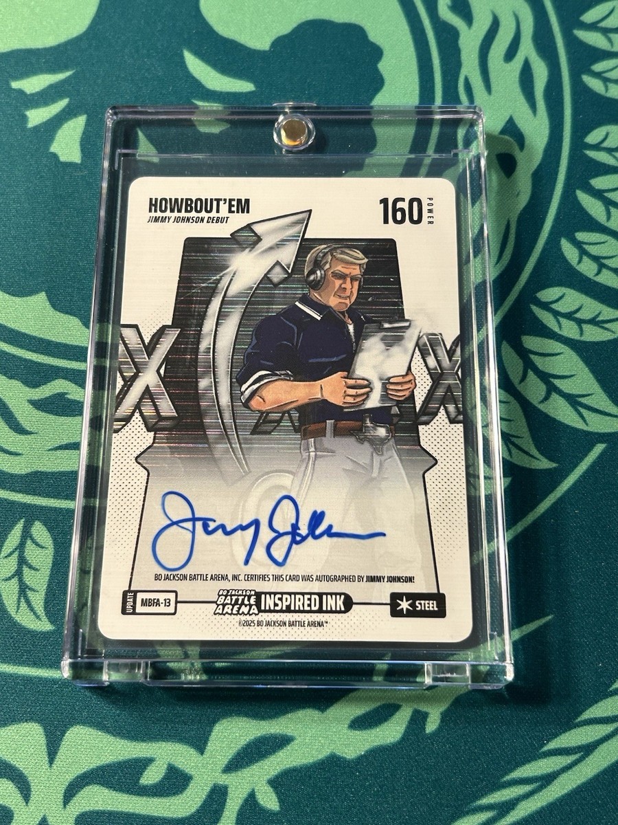 Jimmy Johnson HOWBOUTem MBFA-13 Metallic Auto Bo Jackson Battle Arena Debut