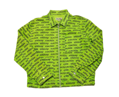 Stussy x Cactus Plant Flea Market CPFM Zip Work Jacket Green XL W