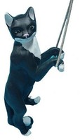 Design Katze Figur Garten Statue Skulptur Figuren Skulpturen Dekoration C100 Neu