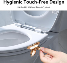 6PCS Toilet Seat Lifter Self-Adhesive Handle Tabs Lid Lifty Tool Tabs to Lift...