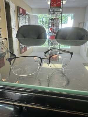 RAY-BAN RB 6421 2997 RX Optical Eyeglass Frames Matte Black / Silver 54-18-145