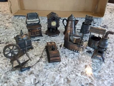 Vintage Durham Industries Metalware Lot of 10 Miniatures Doll House 1970's 