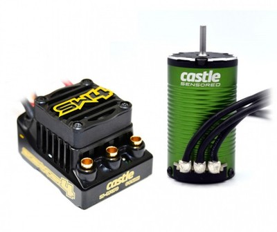 Castle Creations Sidewinder 4 12,6V ESC WP Combo + 1412-3200kV Motor