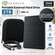 Seagate Expansion Portable 2TB External Hard Drive HDD USB 3.0 SRD0NF1 Case