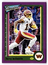 2022 Classics Terry McLaurin #100 Timeless Tributes Purple /50 Commanders