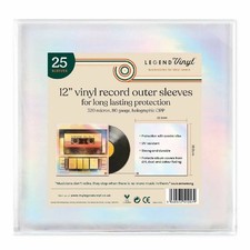 Legend Vinyl 12" Vinyl Record Outer Sleeves With Retro Holographic Effect pa...